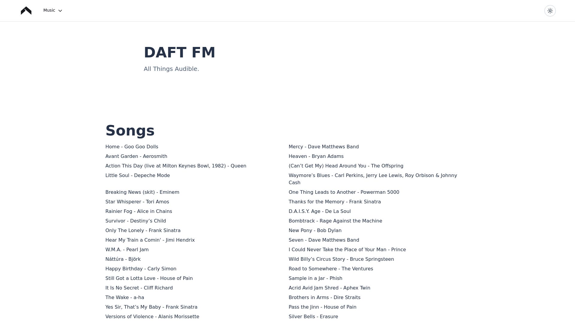 DAFT FM - Music Platform